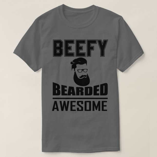 T-shirt Beefy Beared Awesome 1 (Design devant)