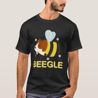 T-shirt Beegle Beagle Bee Dog Pun Cute
