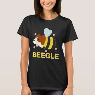 T-shirt Beegle Beagle Bee Dog Pun Cute