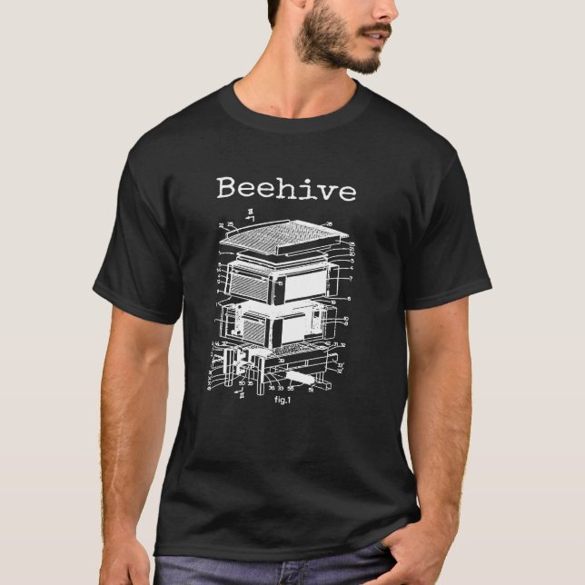 T-shirt Beehive Patent Beekeeper (Devant)