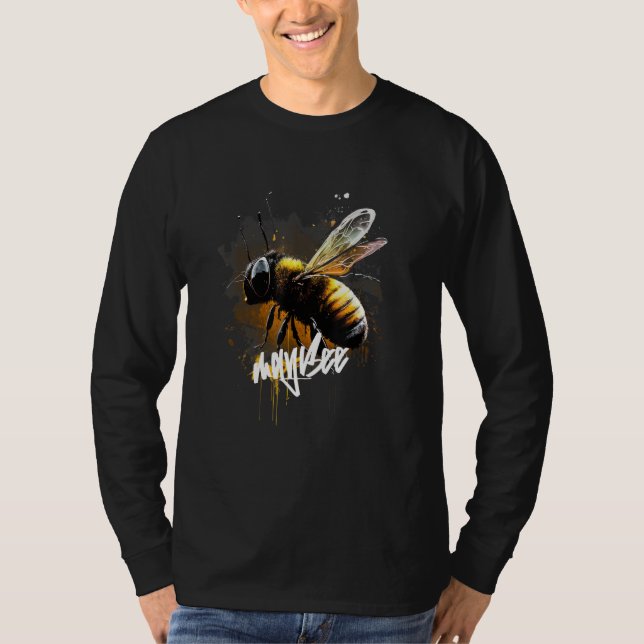 T-shirt Beekeeper Beekeeping Honey Apiarist Honeycomb Bee  (Devant)