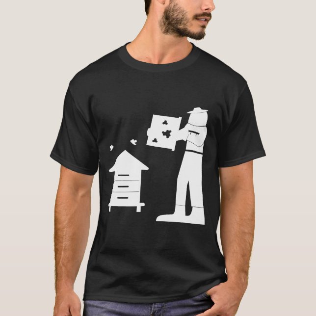 T-shirt Beekeeper Beekeeping Suit Bee  Bee Farmer Bee Keep (Devant)