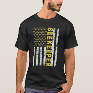 T-shirt Beekeeper Drapeau américain Patriotic Bee Whispere