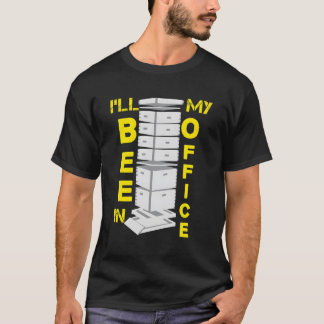 T-shirt Beekeeper Honey Bee Hive Je Serai Dans Mon Pun De