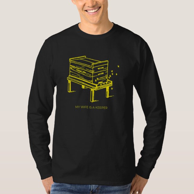 T-shirt Beekeeper Husband Honey Bee Beehive (Devant)