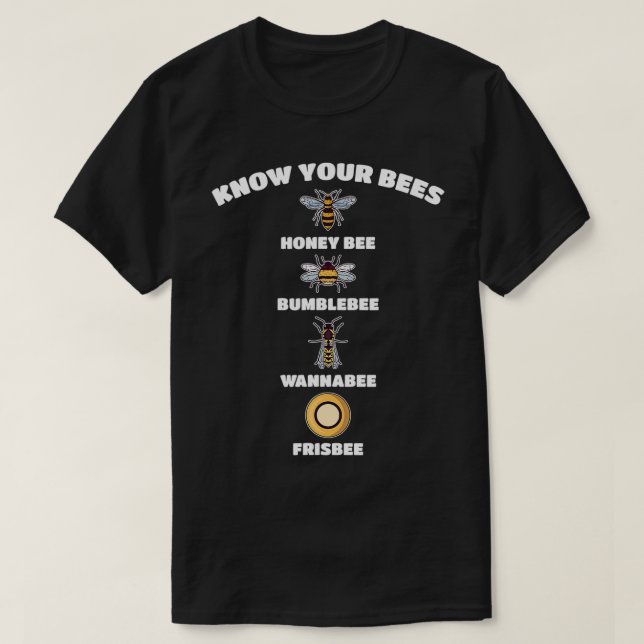 T-shirt Beekeeper Know Your Bees Beekeeping Funny Honey Fa (Design devant)