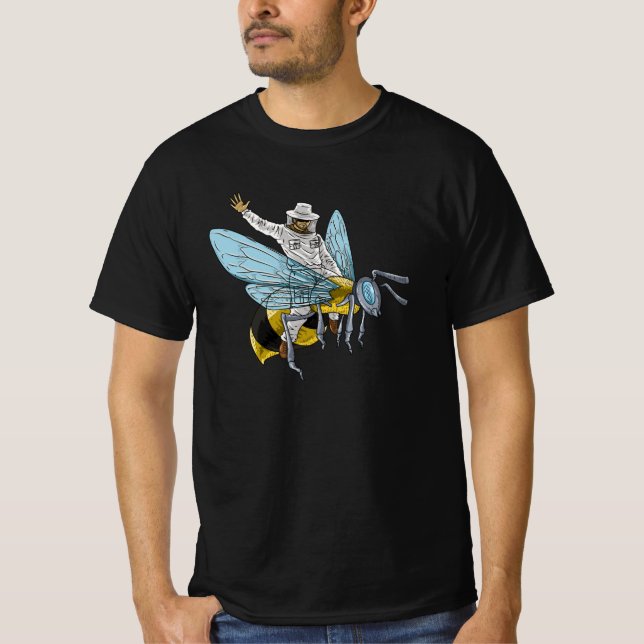 T-shirt Beekeeper On Honeybee bee bee keeper Funny (Devant)