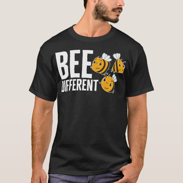T-shirt Beekeeper Shirt, Abeille Différente Tee, Don Pour  (Devant)