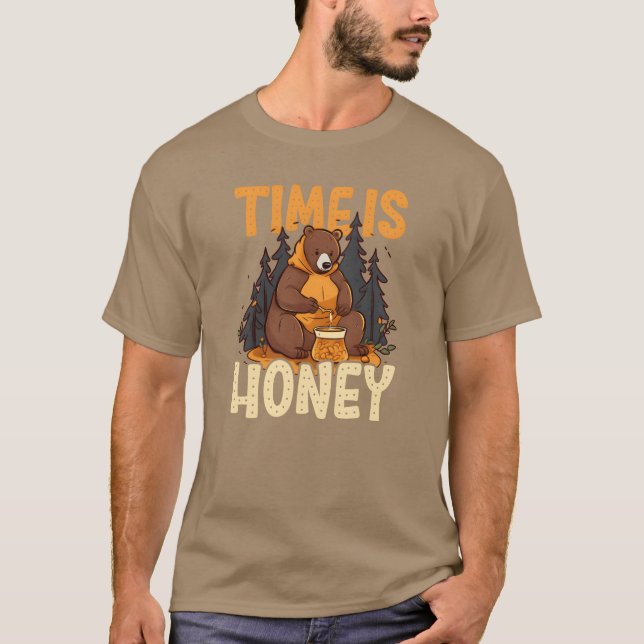 T-shirt Beekeeperime est fille de miel (Devant)