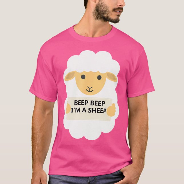 T-shirt Beep Beep Je Suis Un Mouton (Devant)