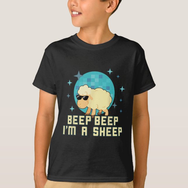 T-shirt Beep Beep Je suis un mouton amusant animal de ferm (Devant)