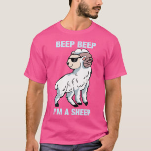 T-shirt Beep Beep Je Suis Un Mouton Animal Drôle