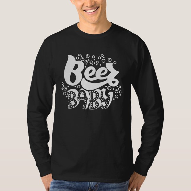 T-shirt Beer Baby Drinking Beer Breweries Pilsner (Devant)