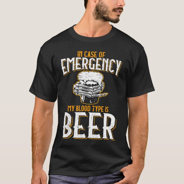 T-shirt Beer Beer Lovers Hops Malt Saufen Alcohol Saying (Devant)