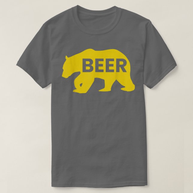 T-shirt Beer Beers, Day, Alcoholic, Bears, Wild, Wildlife  (Design devant)