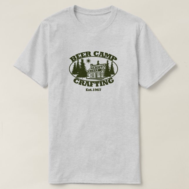 T-shirt Beer Camp Crafting Est.1967 (Design devant)