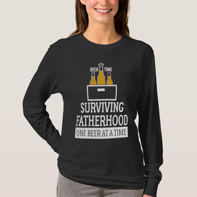 T-shirt Beer Dad   Surviving Fatherhood One Beer at a Time (Devant)
