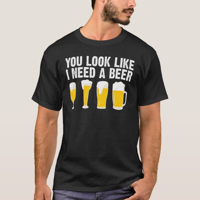 T-shirt Beer Designs For Men Women Cerveza Drinkers Alcoho (Devant)