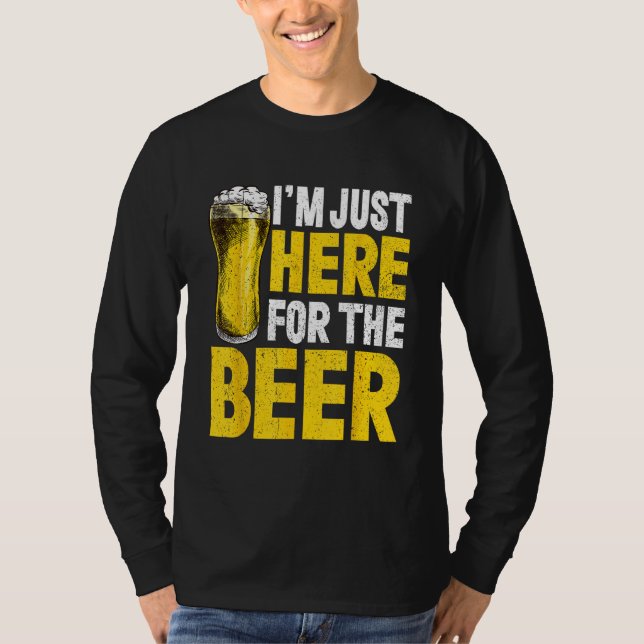 T-shirt Beer Drinking Alcohol Drinkers Men Women (Devant)