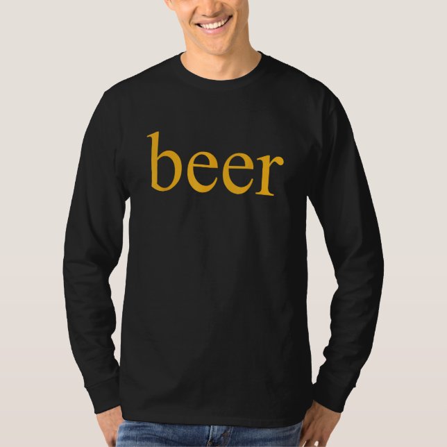 T-shirt Beer Drinking Beer Fan (Devant)