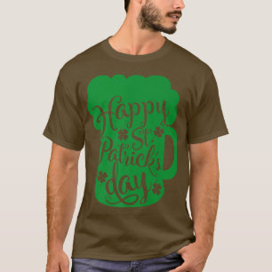 T-shirt Beer Drinking Lover Happy Saint Patrick's Day Patt