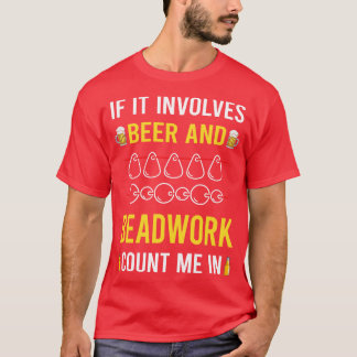 T-shirt Beer Et Perles De Perles