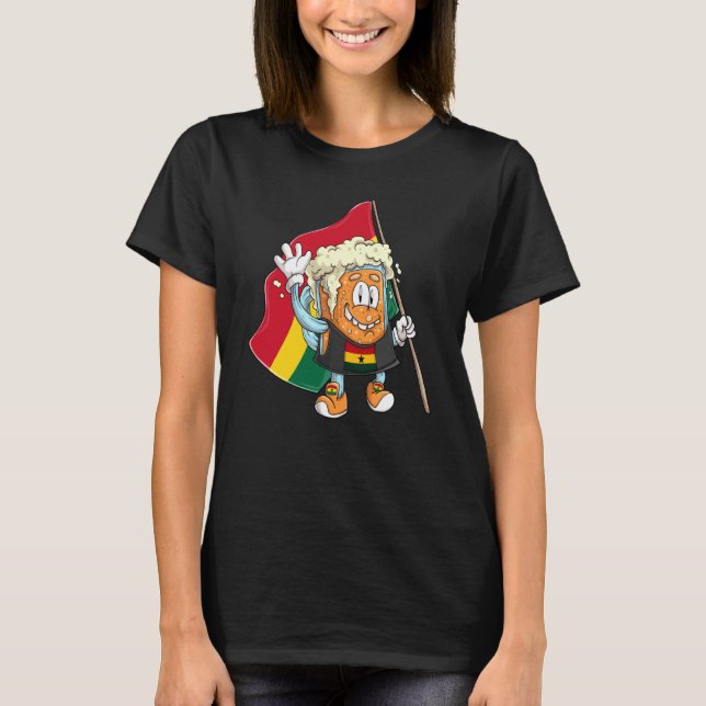 T-shirt Beer fan of Ghana (Devant)