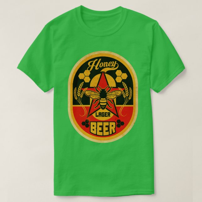 T-shirt Beer Lager au miel (Design devant)