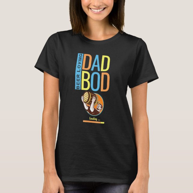 T-shirt Beer Love Papa Bod Pour Père Pop Papa Papa Papa (Devant)