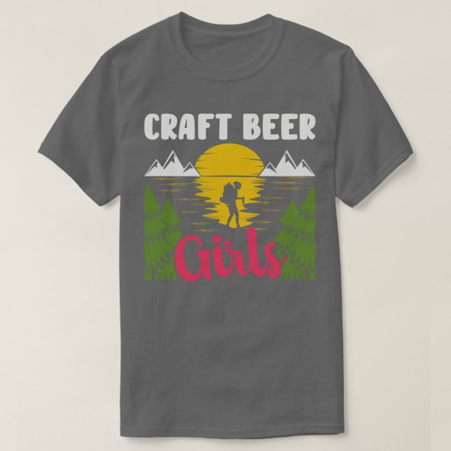 T-shirt Beer Lover Girl Femme Artisanat Brasserie Bières a (Design devant)