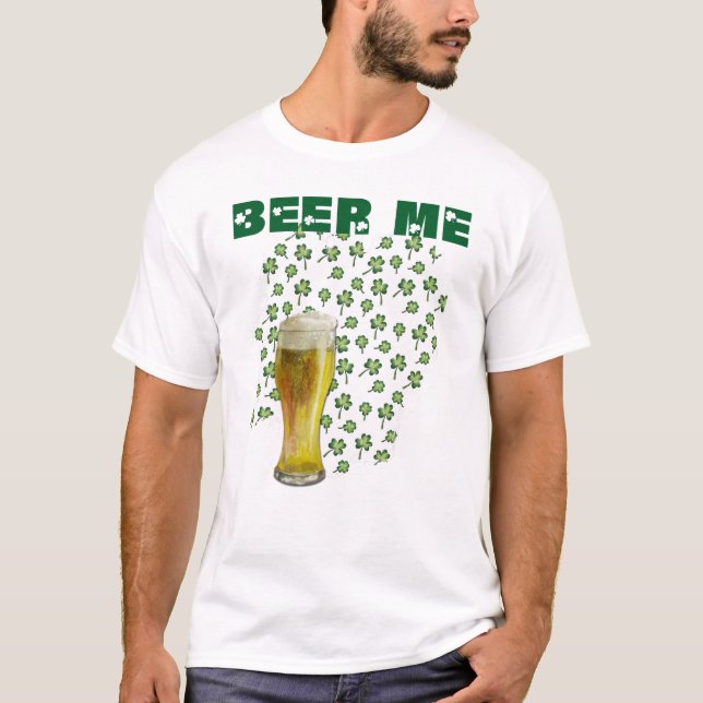 T-shirt Beer Me Shamrock St Patrick's Day (Devant)