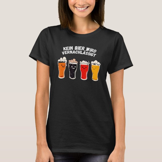 T-shirt Beer Meme Ich liebe jeden Bier (Devant)