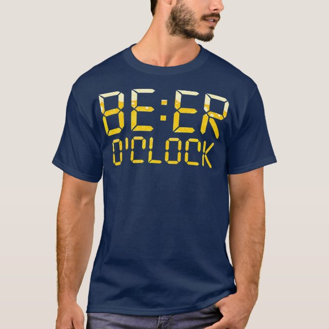 T-shirt Beer O Clock Craft Beer Lover Birthday (Devant)