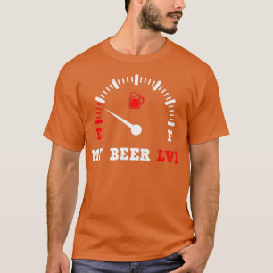 T-shirt Beer Papa Chemise Ma bière Niveau LVL Cadeau