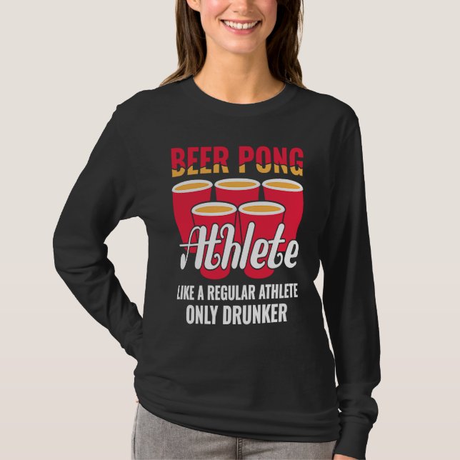 T-shirt Beer Pong Athlete  Definition Beer  Beer Pong (Devant)