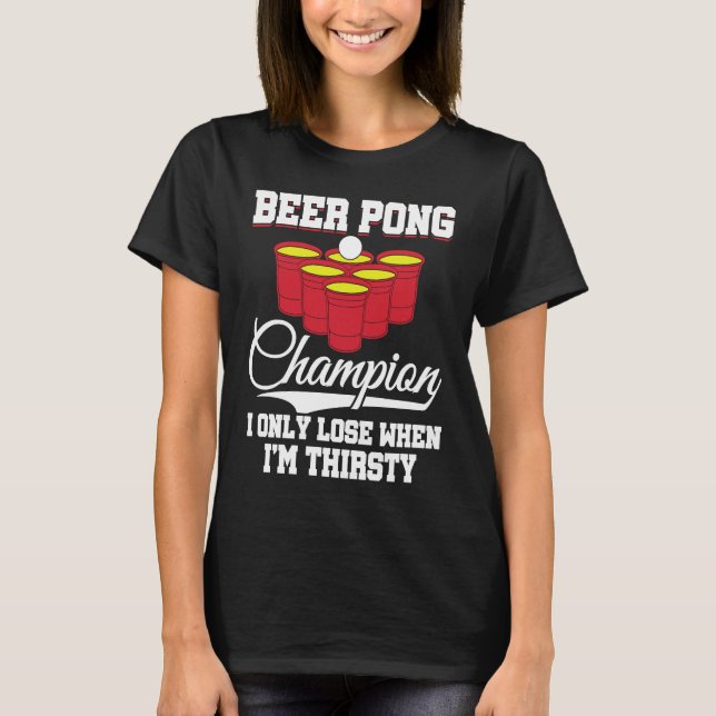 T-shirt Beer Pong Champion Definition Beer  Beer Pong (Devant)