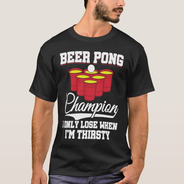 T-shirt Beer Pong Champion Definition Beer  Beer Pong (Devant)