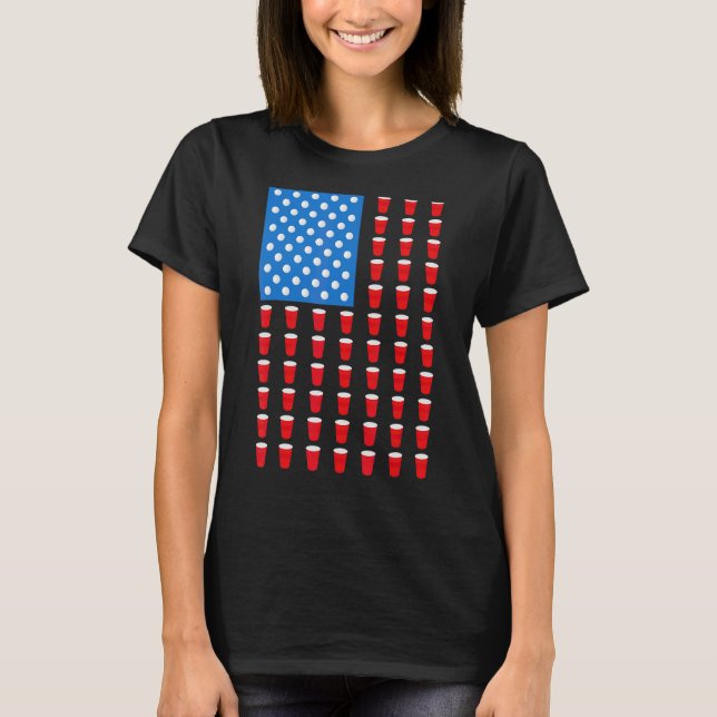 T-shirt Beer Pong Red Cup (Devant)