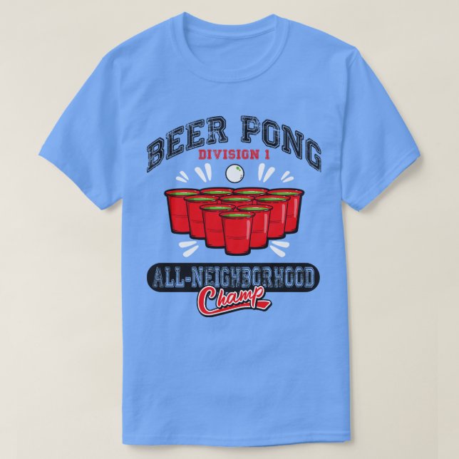 T-shirt Beer Pong Tous les Champ de quartier (Design devant)