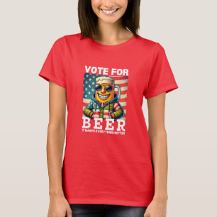 T-shirt Beer Shirt Vote Pour Le Don Trump Jour d'élect