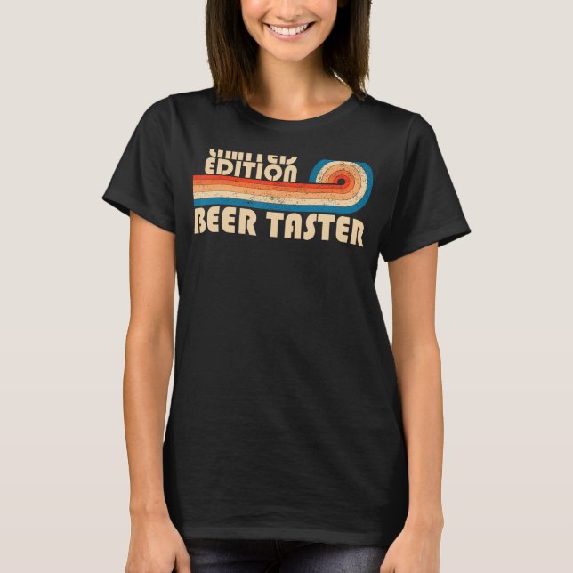 T-shirt BEER TASTER Funny Job Title Profession Anniversair (Devant)