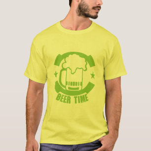 T-shirt beer time alcool biere humour logo