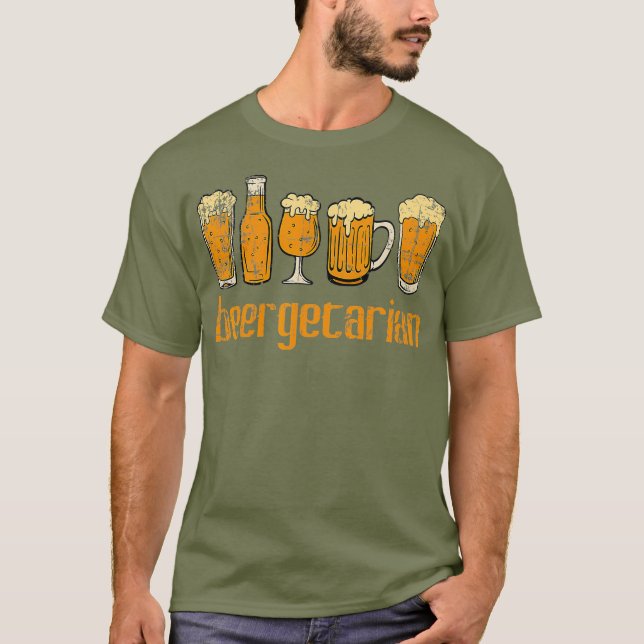 T-shirt Beergetarian Craft Beer Drunkard Collection (Devant)