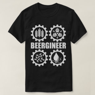 T-shirt Beergineer Homebrew Home Craft Brasserie Brasseur
