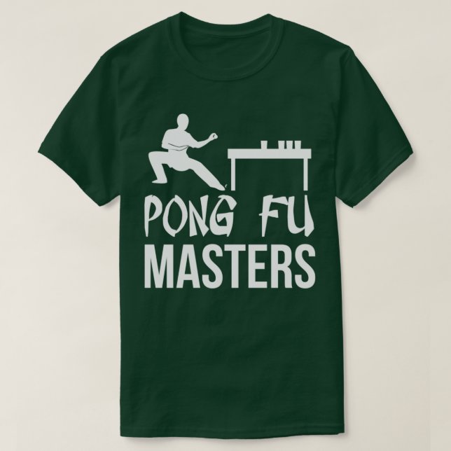 T-shirt Beerpong Team Vêtements Pong Fu Masters T (Design devant)