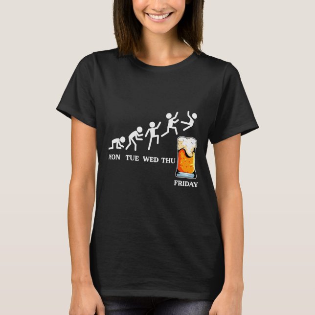 T-shirt Beervolution Semaine de l'évolution de la bière Ve (Devant)