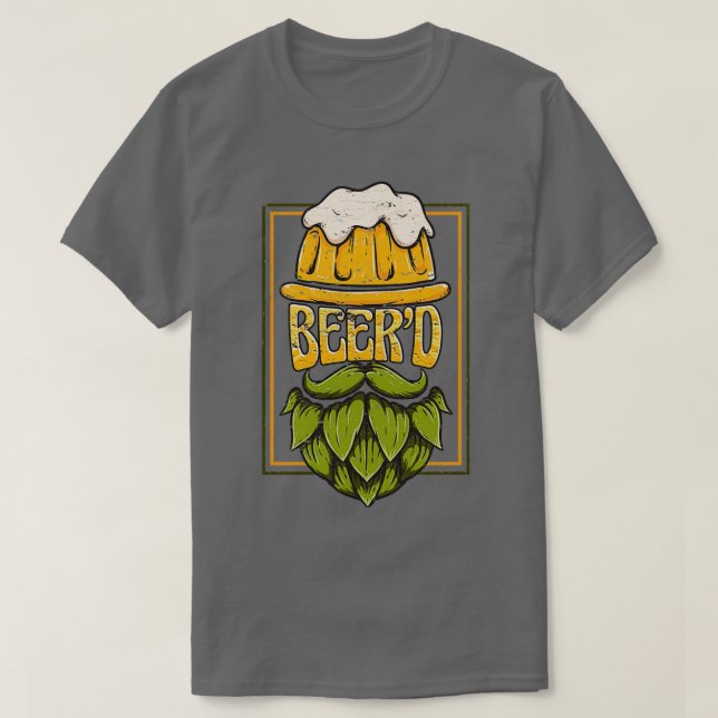 T-shirt Beerx27d Beer Craft Beer Lover Brew Master Beard D (Design devant)