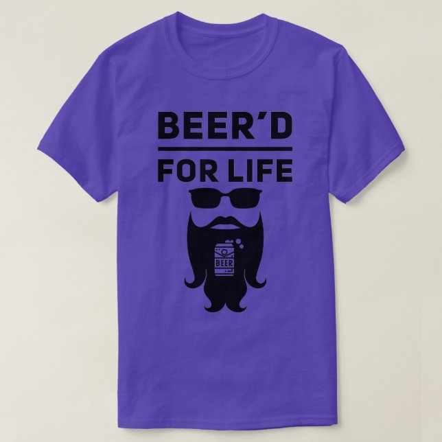 T-shirt Beerx27d Pour la vie Royal Blue (Design devant)