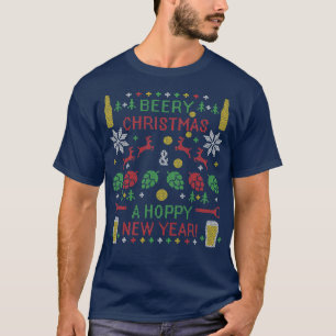 T-shirt Beery Noël Hoppy Nouvel An Doux moche Digita