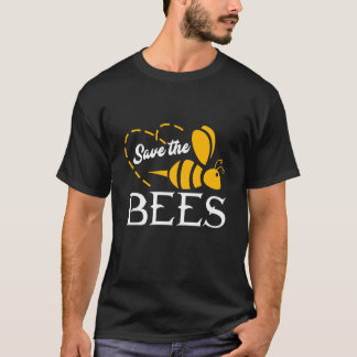 T-shirt Bees Bees Honeybees Beekeeper Honeycomb Animal